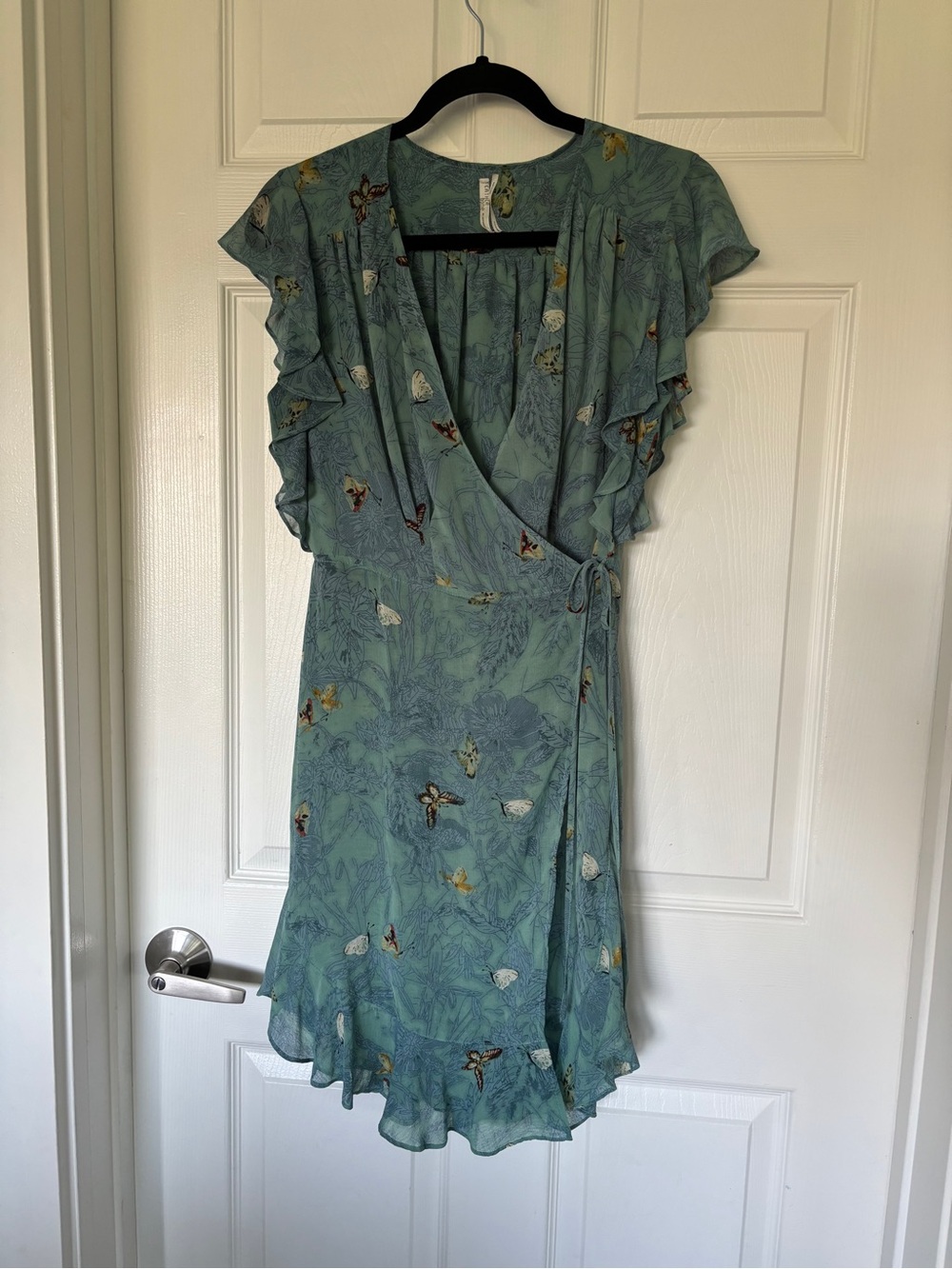 Anthropologie Butterfly Wrap Dress